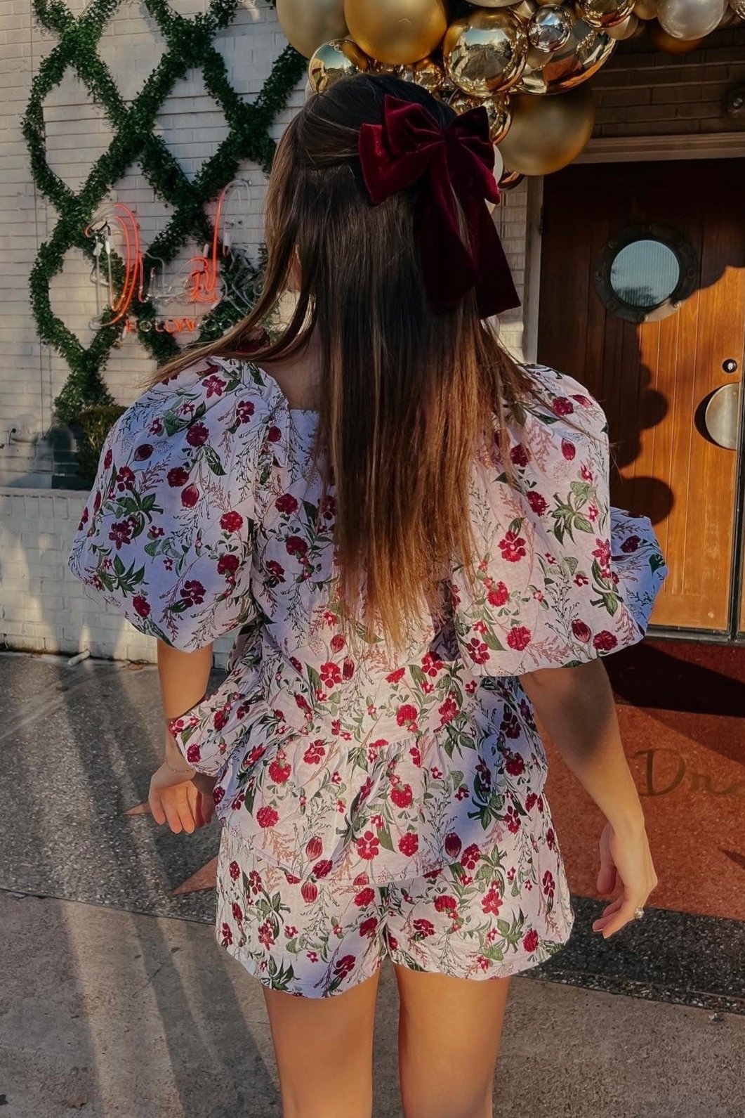 Layla Rose Jacquard Peplum Top