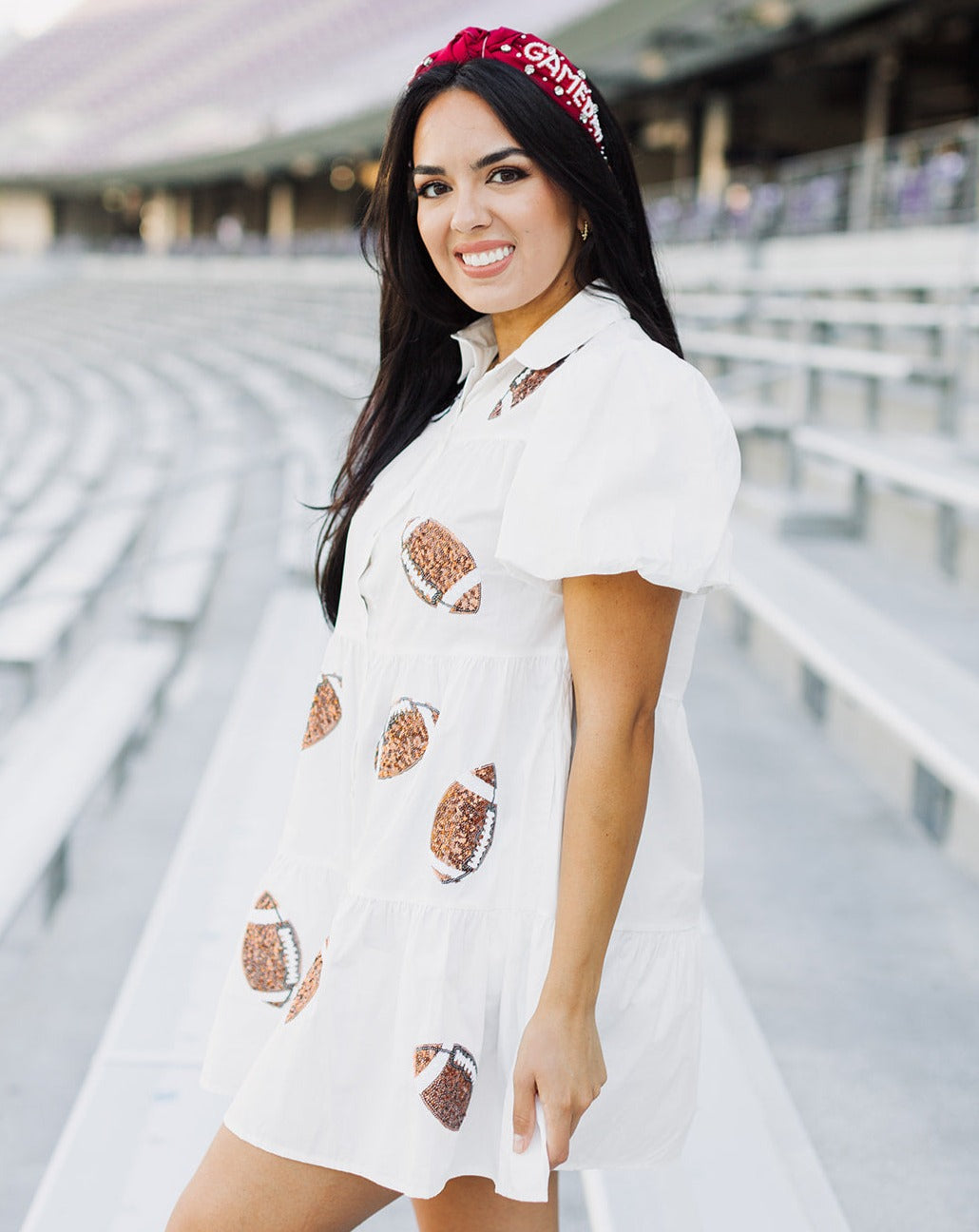 White Football Gameday Dress