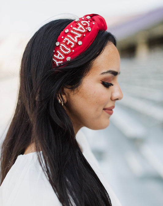 GAMEDAY Headband | Red & White