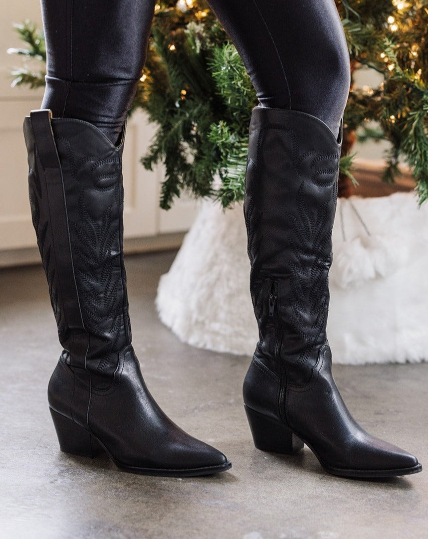 Black Western Cowgirl Boots