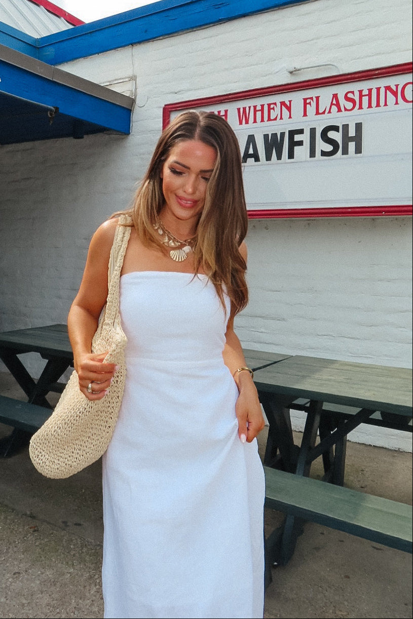 Brady White Linen Dress