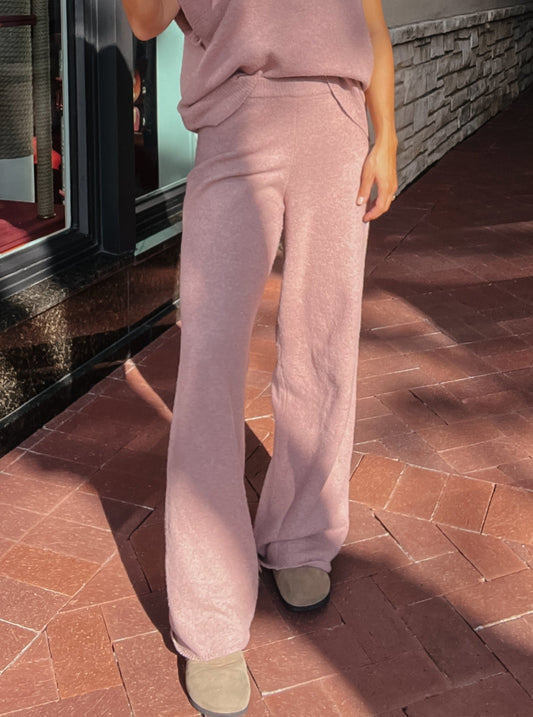 Katie Mauve Long Sweater Pants