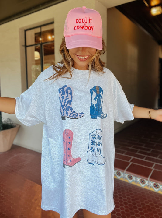 Knockin' Boots Oversized Tee