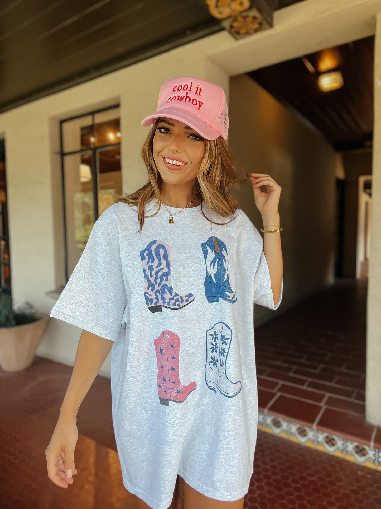 Knockin' Boots Oversized Tee