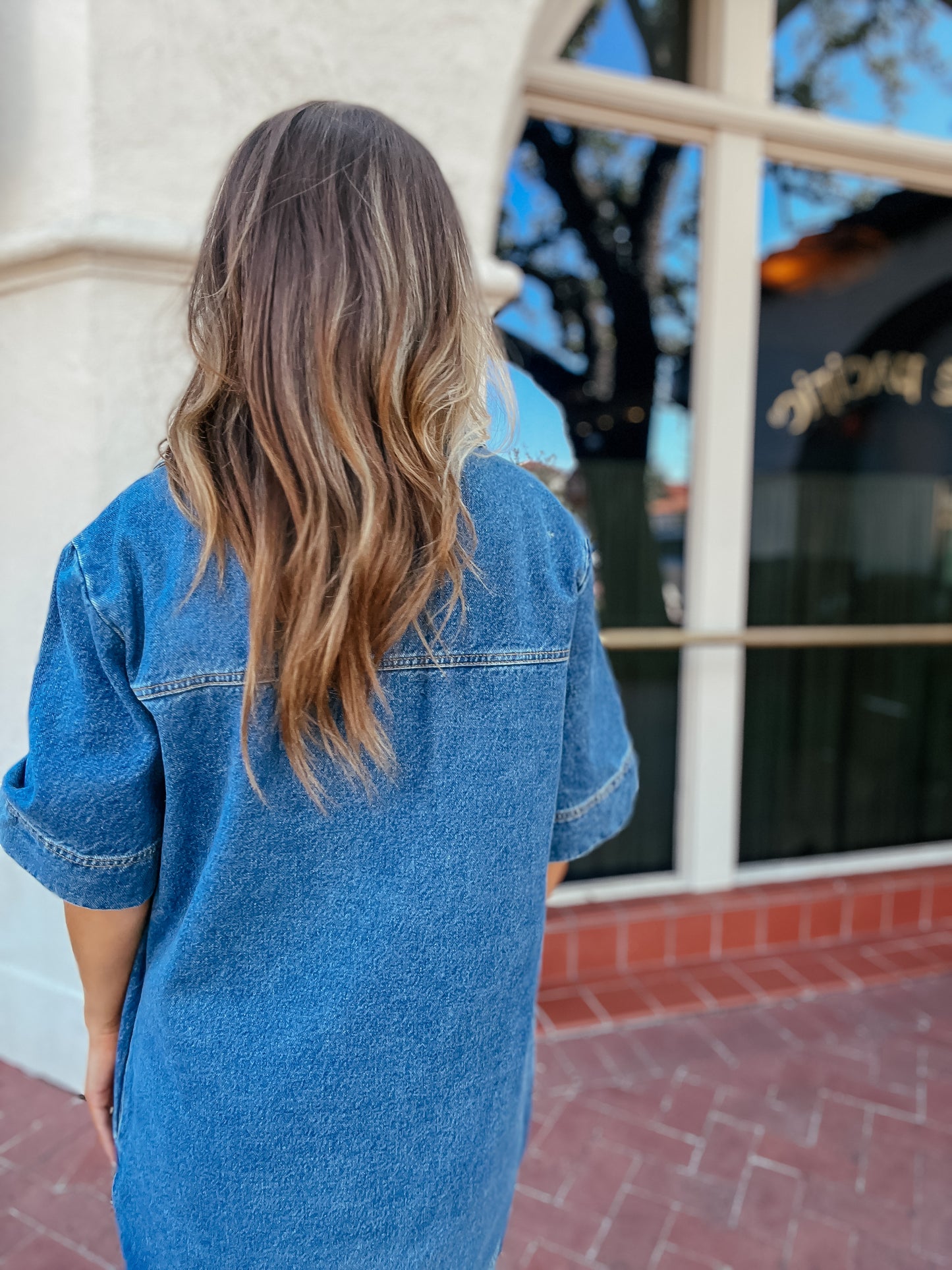 Zoe Denim Pocket Dress