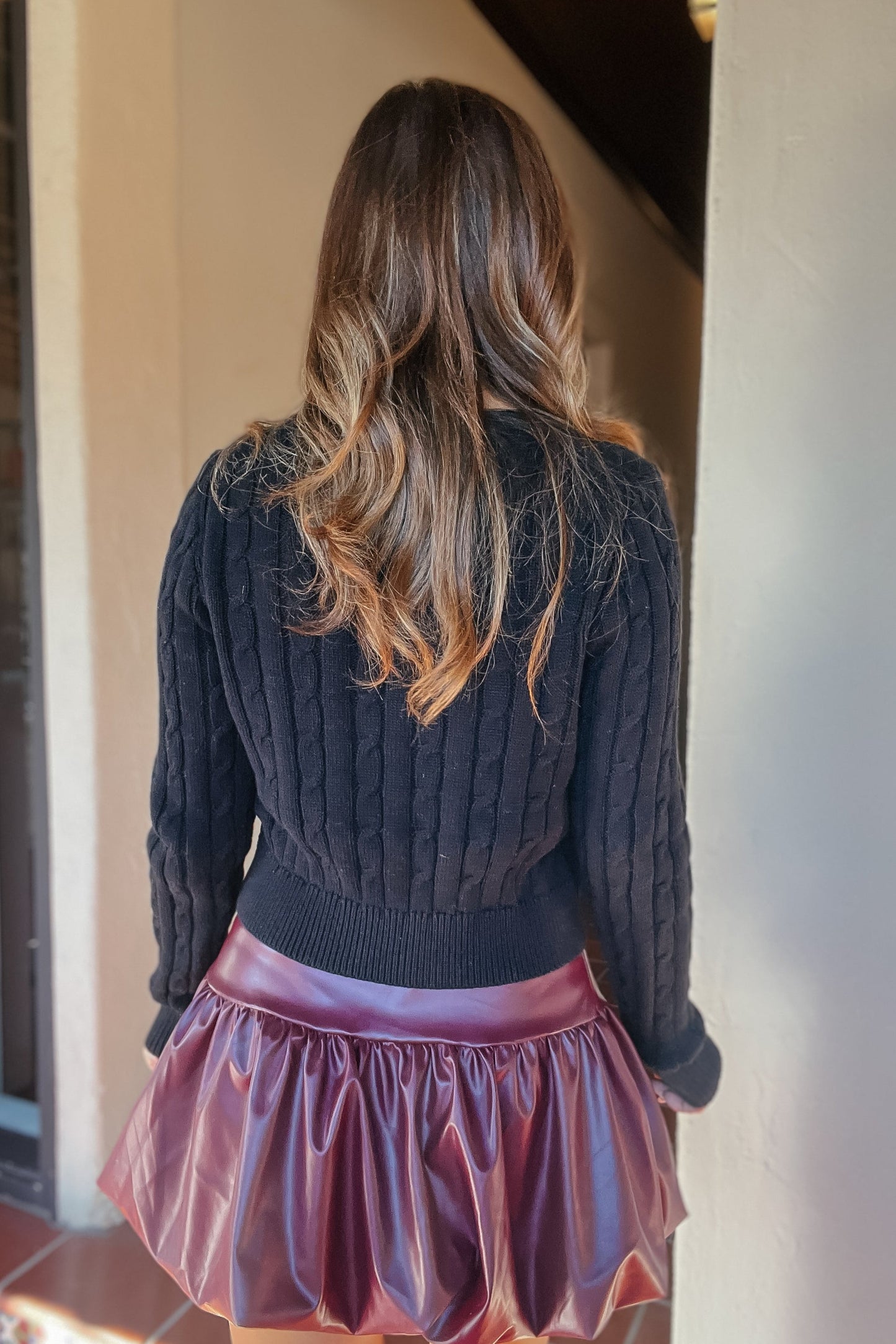 Emily Black Button Down Cardigan Sweater