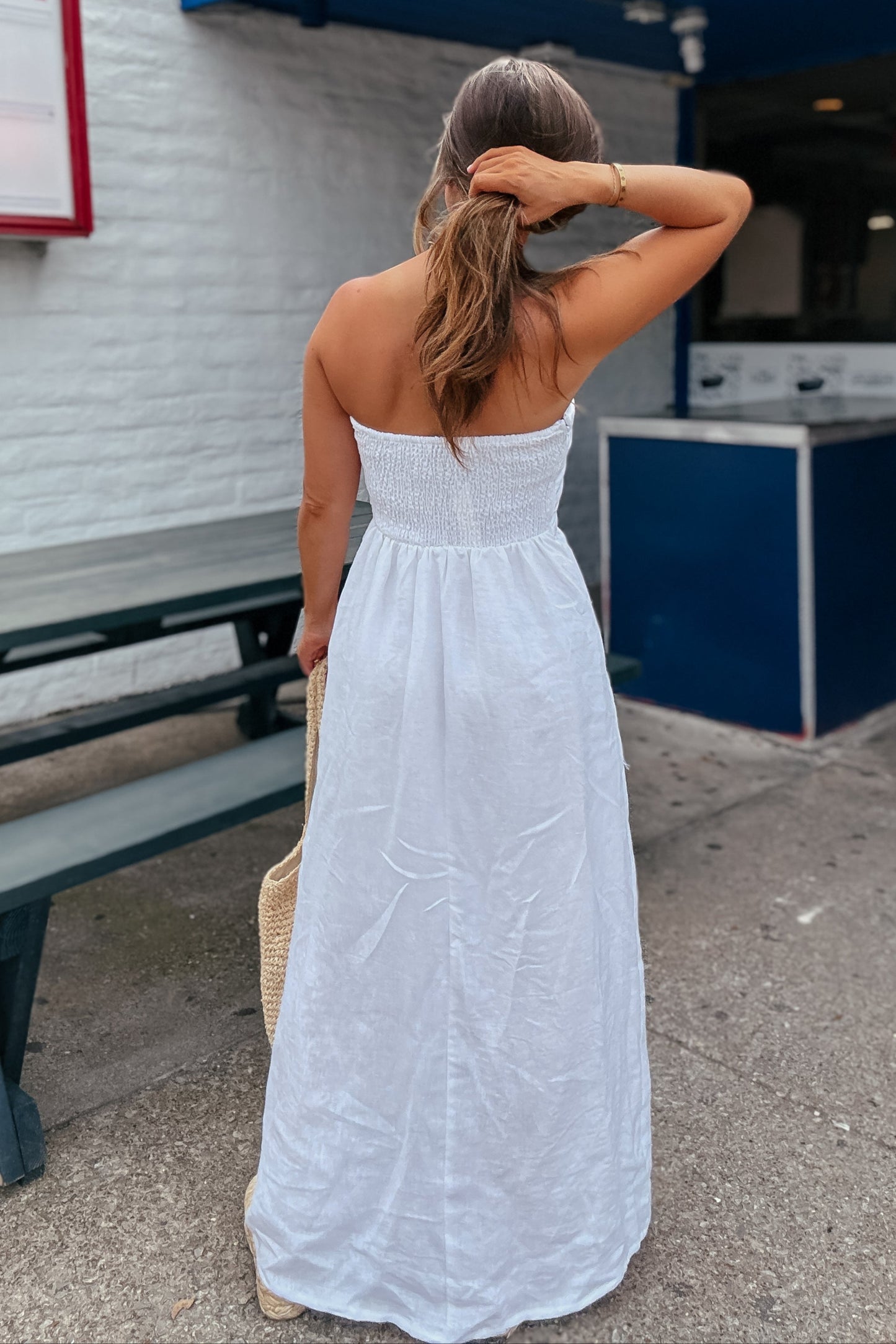 Brady White Linen Dress