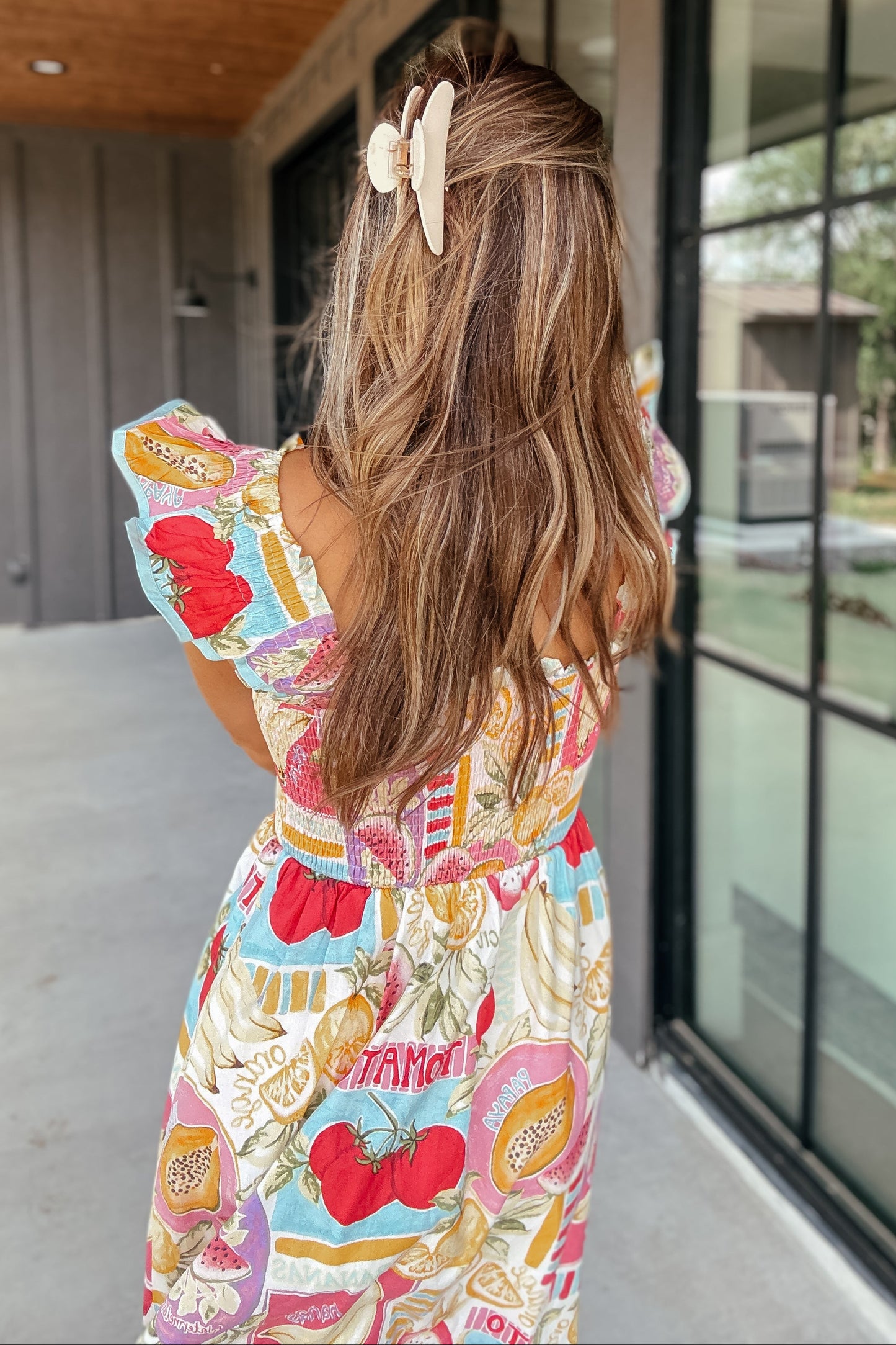 Hannah Vacation Smocked Maxi Dress