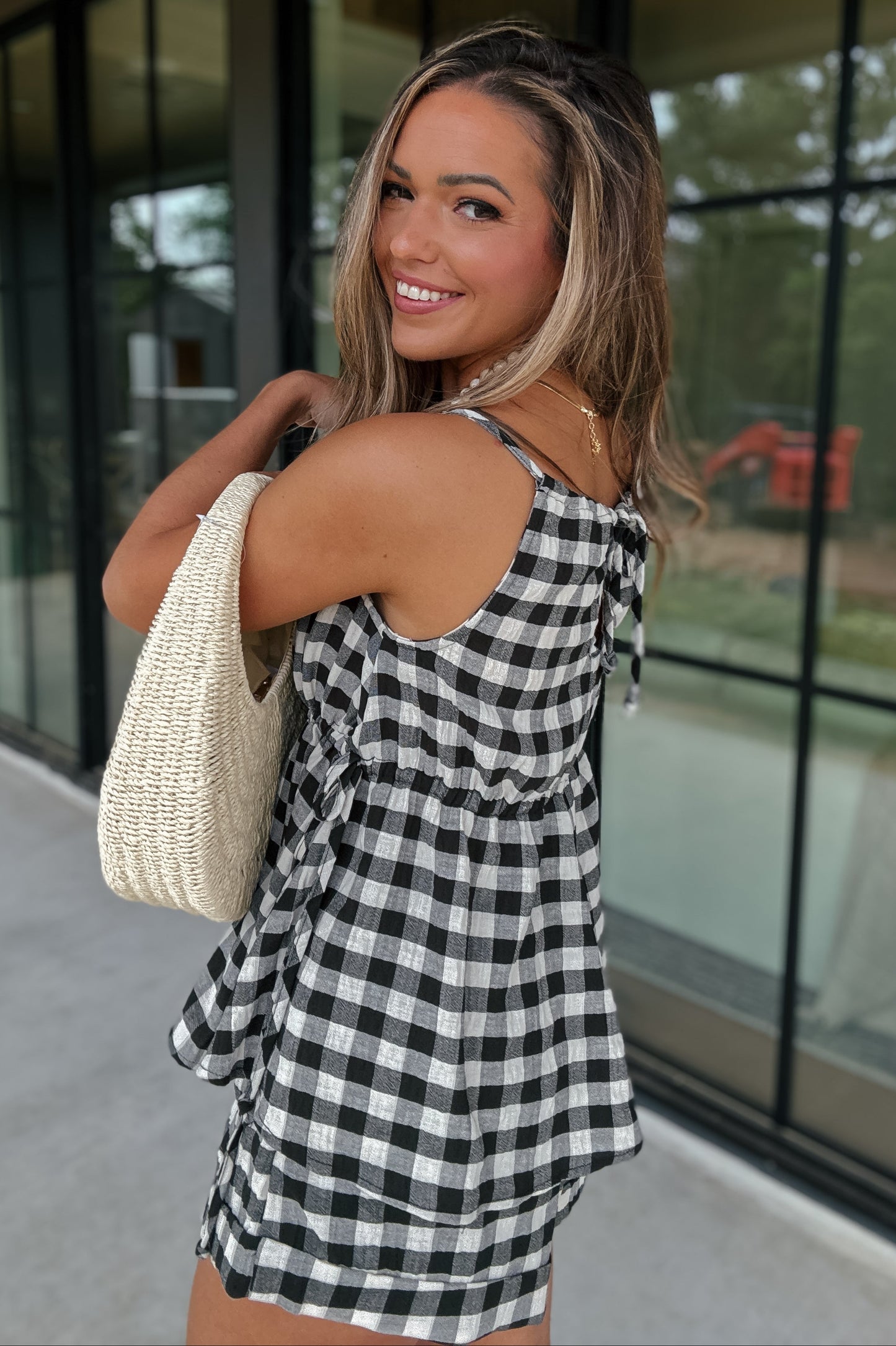 Alana Gingham Top