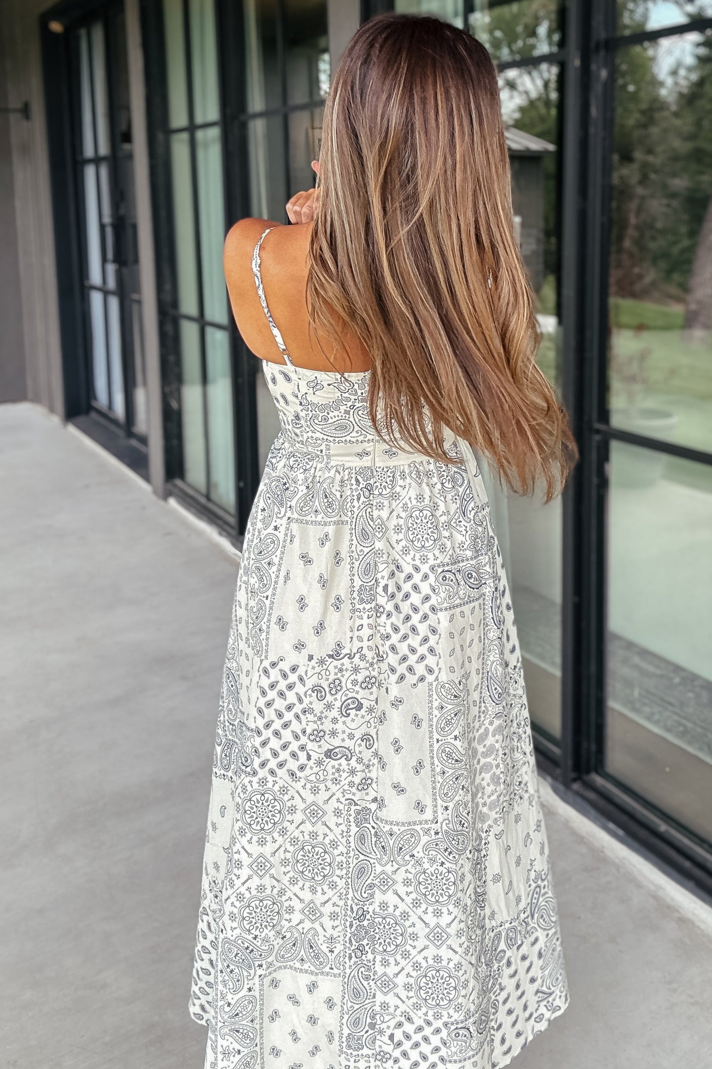 Lesley Bandana Print Maxi Dress