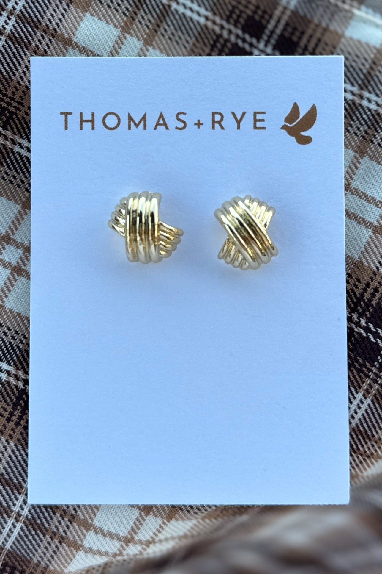 Allye Gold Knot Earrings
