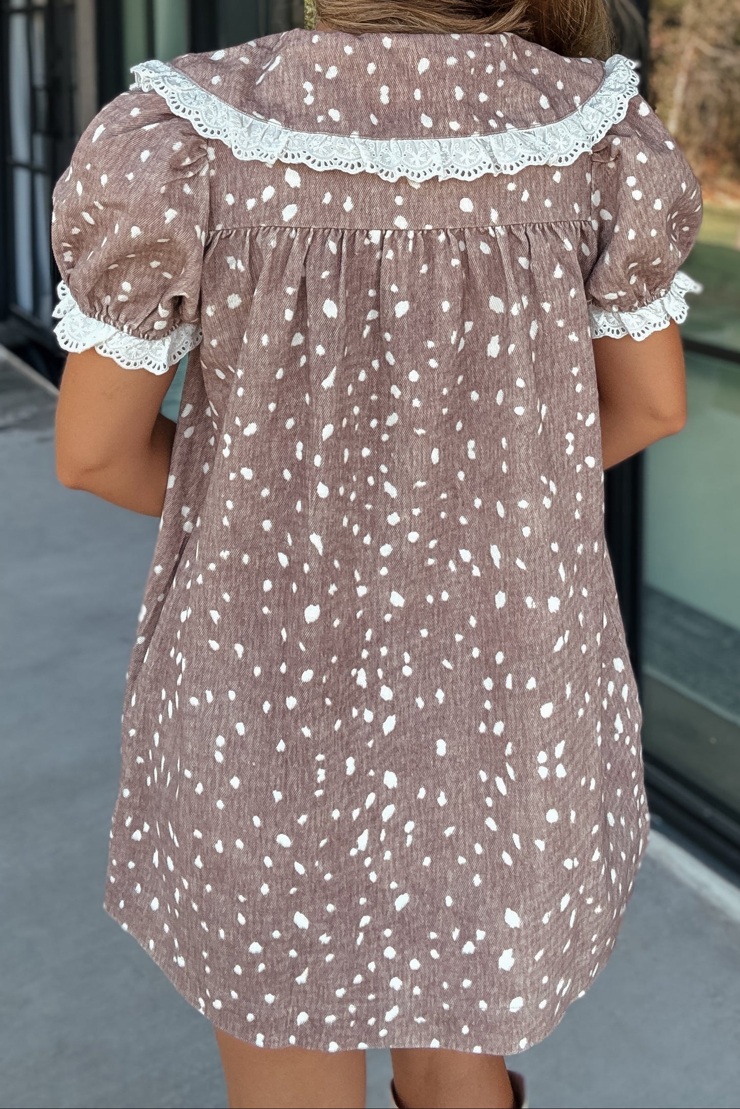 Ashley Deer Print Mini Dress
