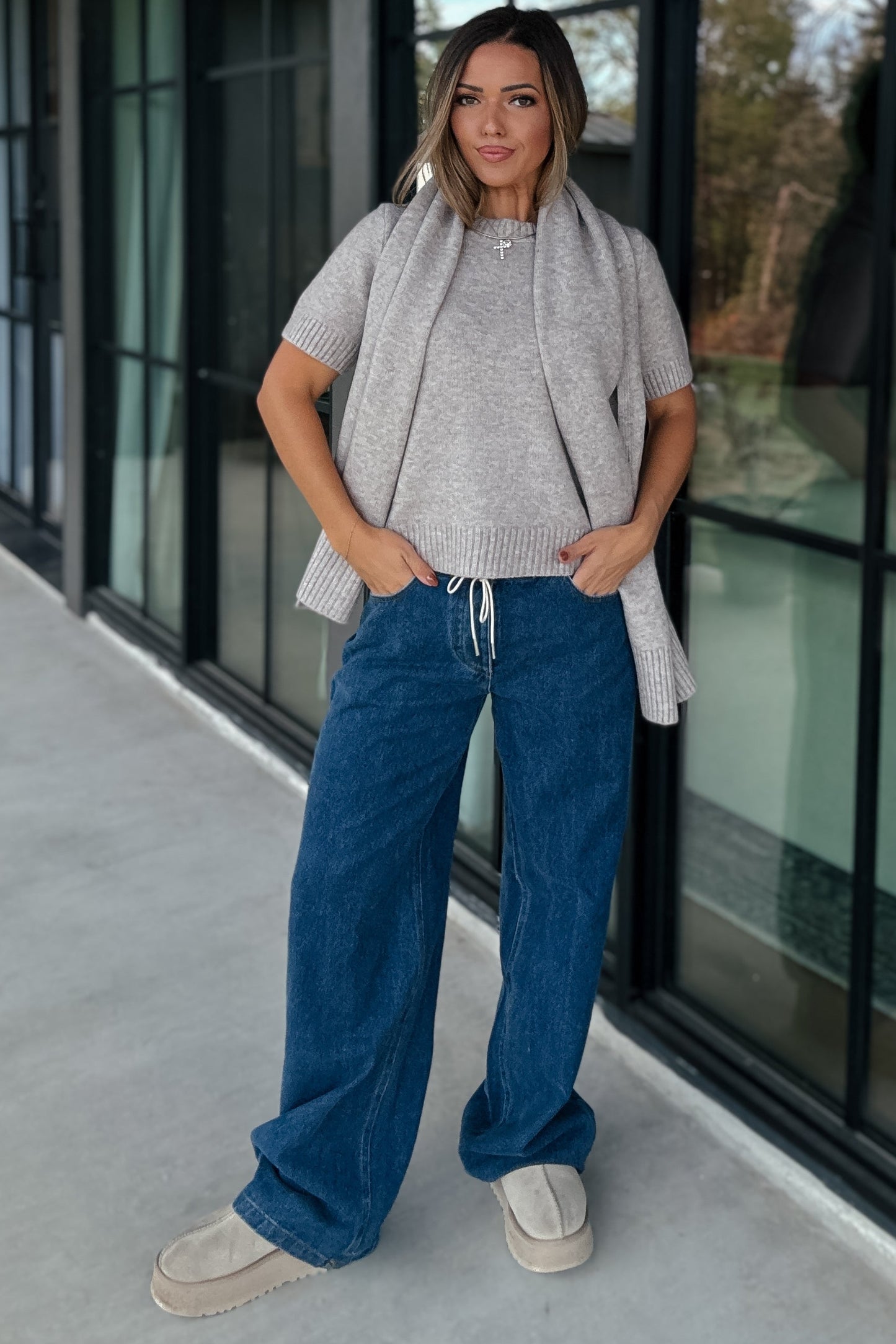 Lucy Sweater + Scarf Top