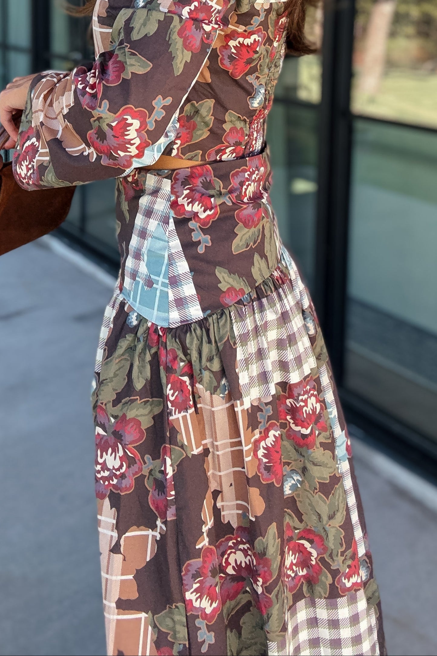 Colby Harvest Patchwork Maxi Skirt