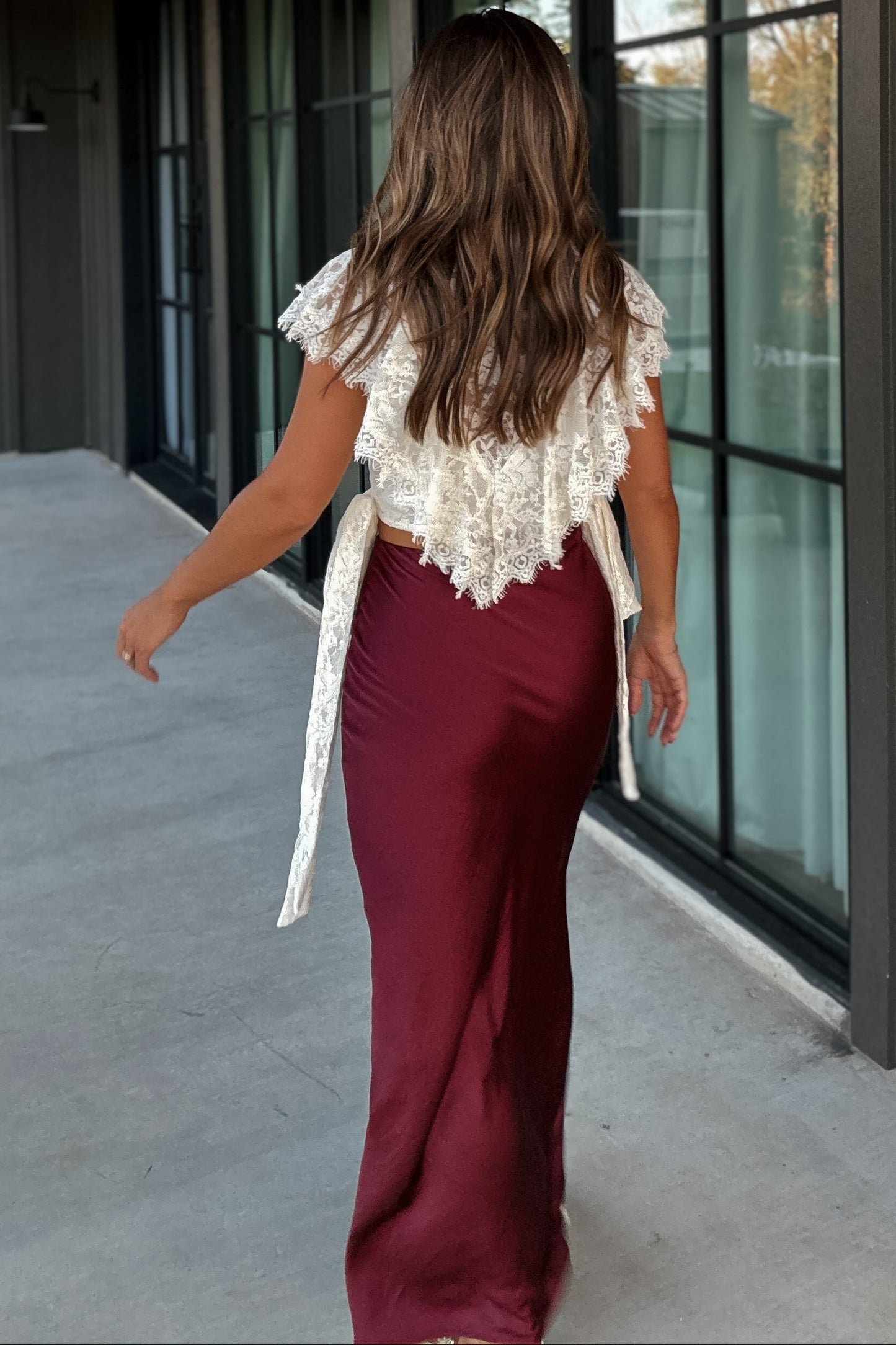 Connie Lace Ruffle Top