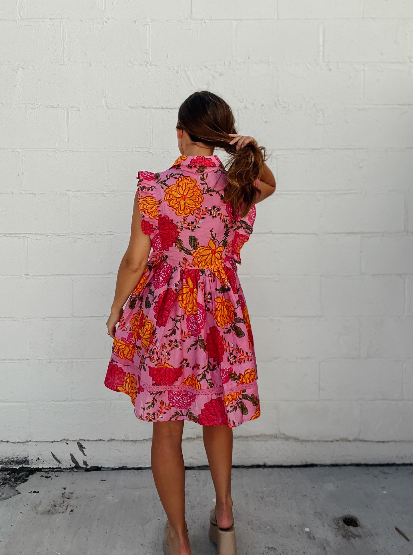 Becca Pink Floral Dress