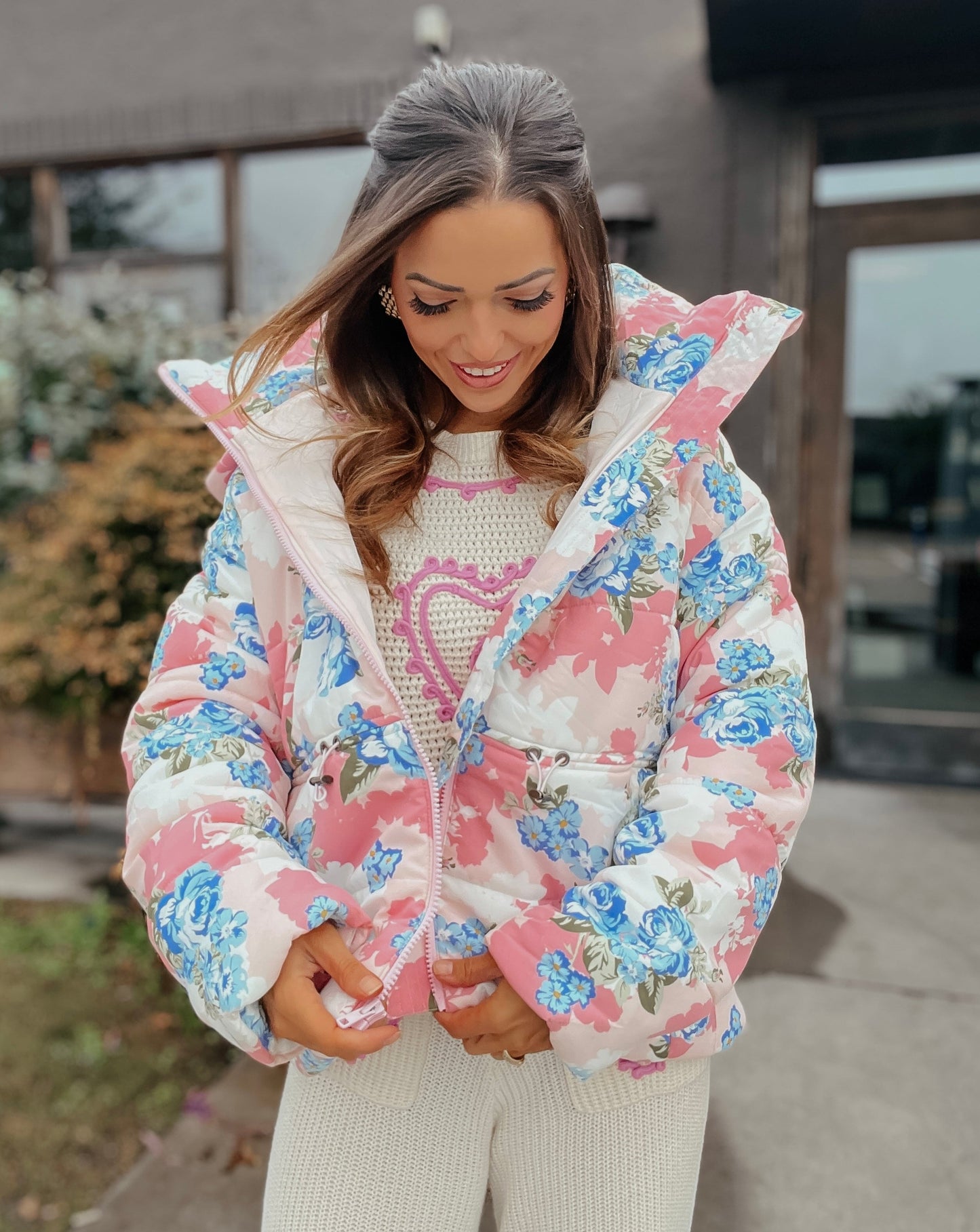 Bradley Floral Printed Puffer Jacket