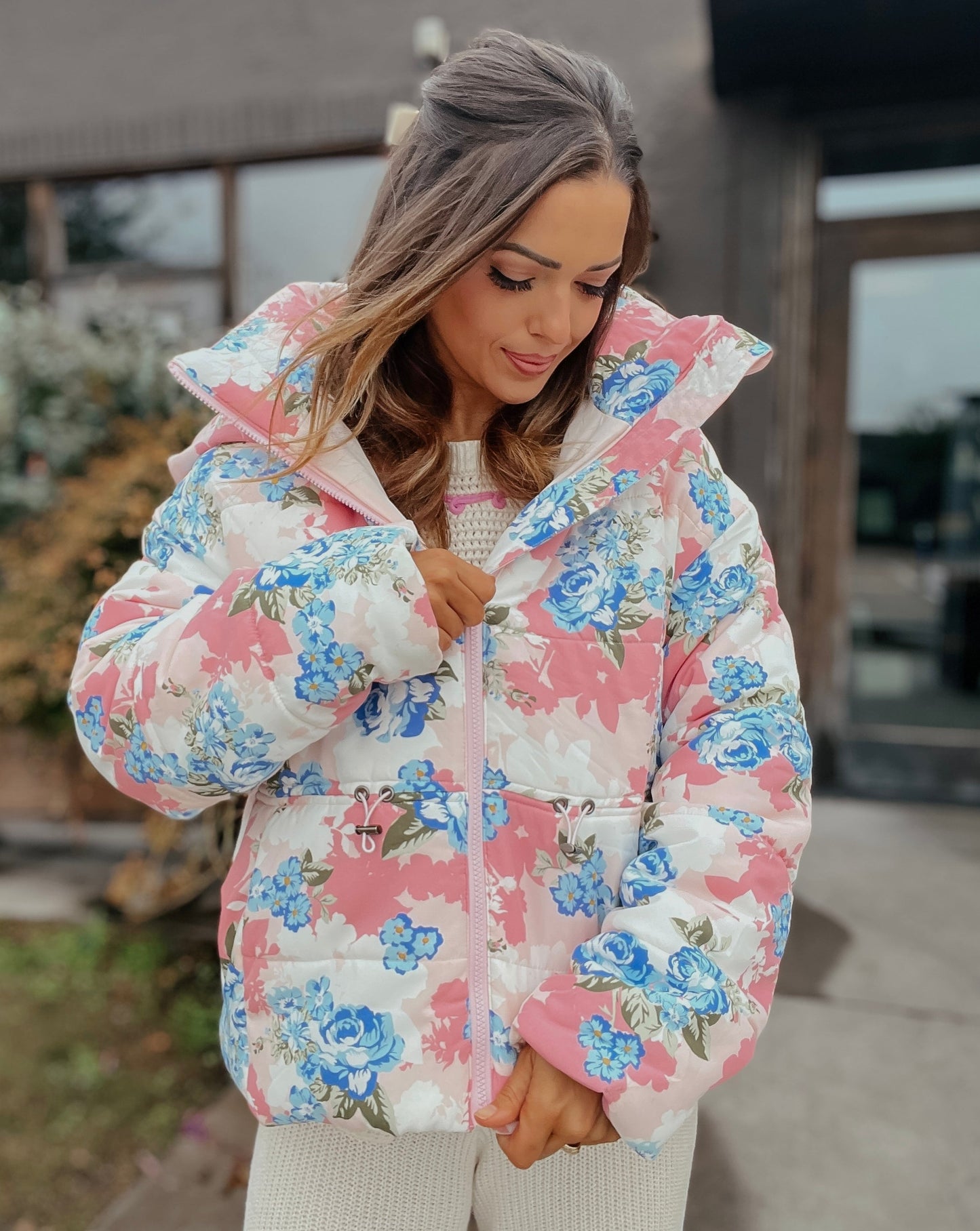 Bradley Floral Printed Puffer Jacket
