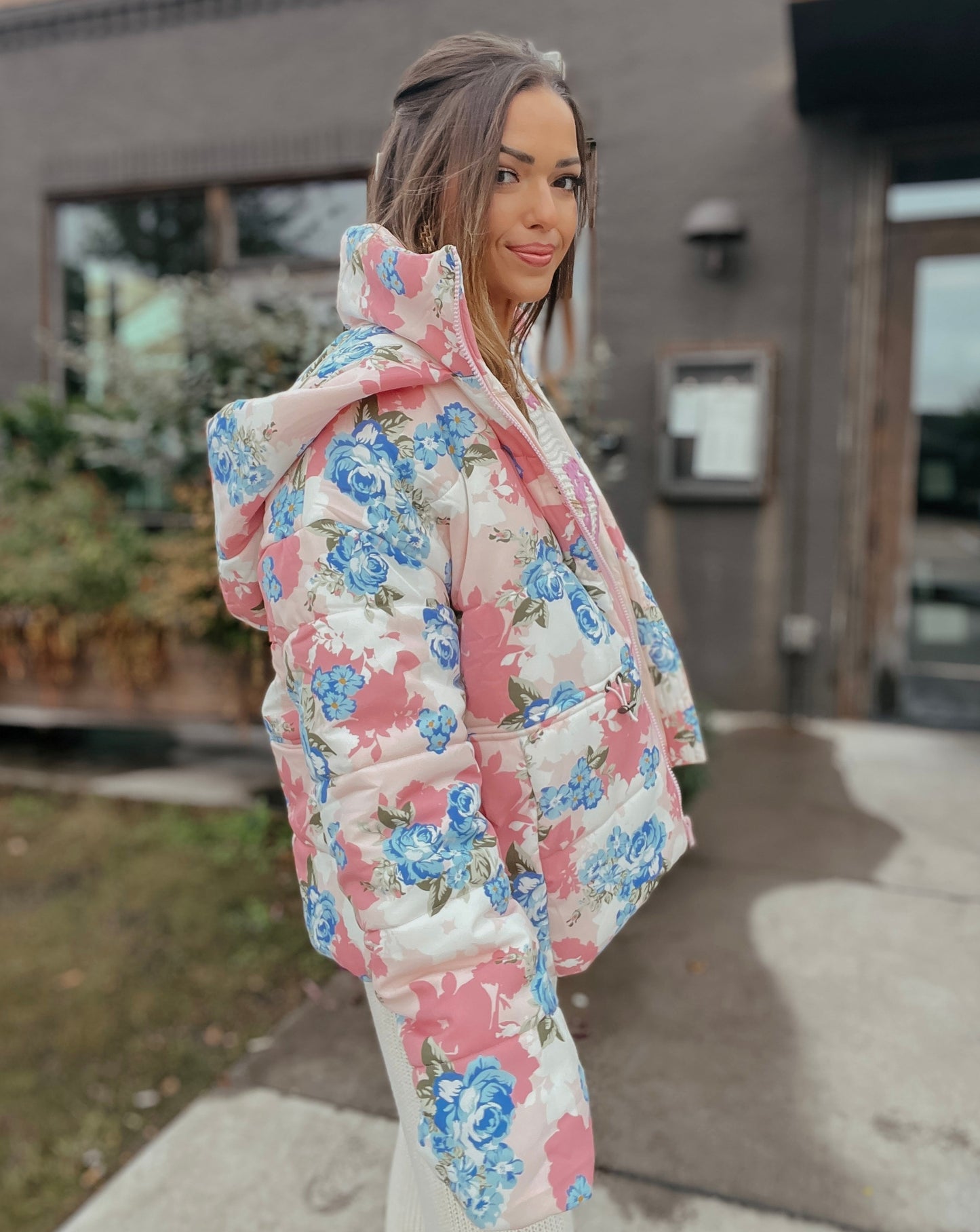 Bradley Floral Printed Puffer Jacket