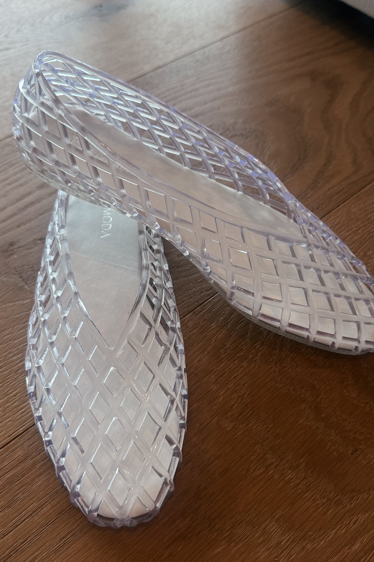 Emily Jelly Flats | Clear