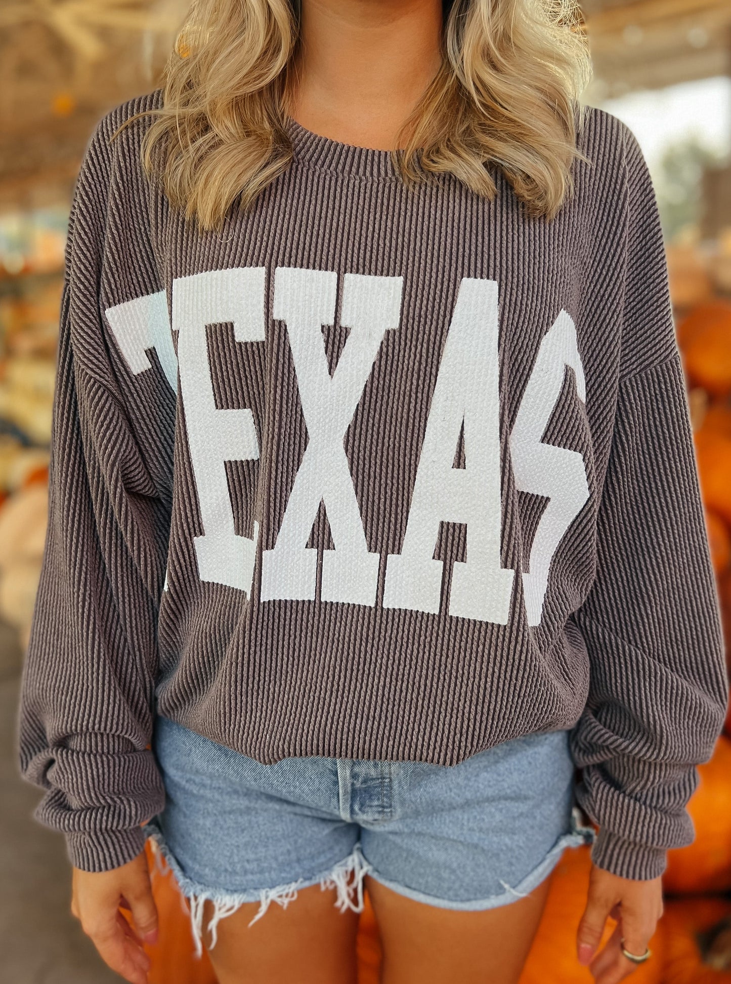 TEXAS Corded Pullover | Coffee