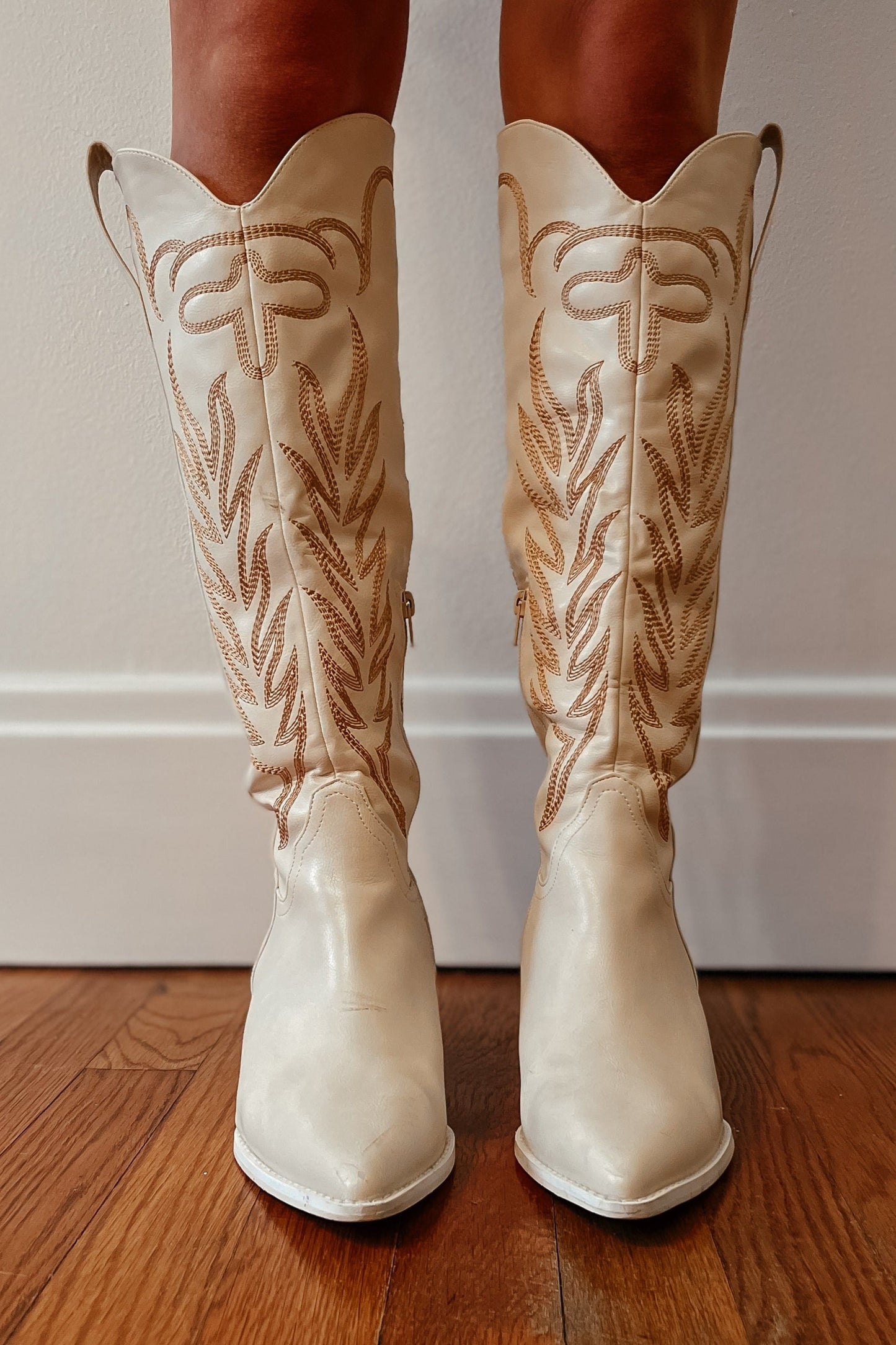 Bone Western Cowgirl Boots