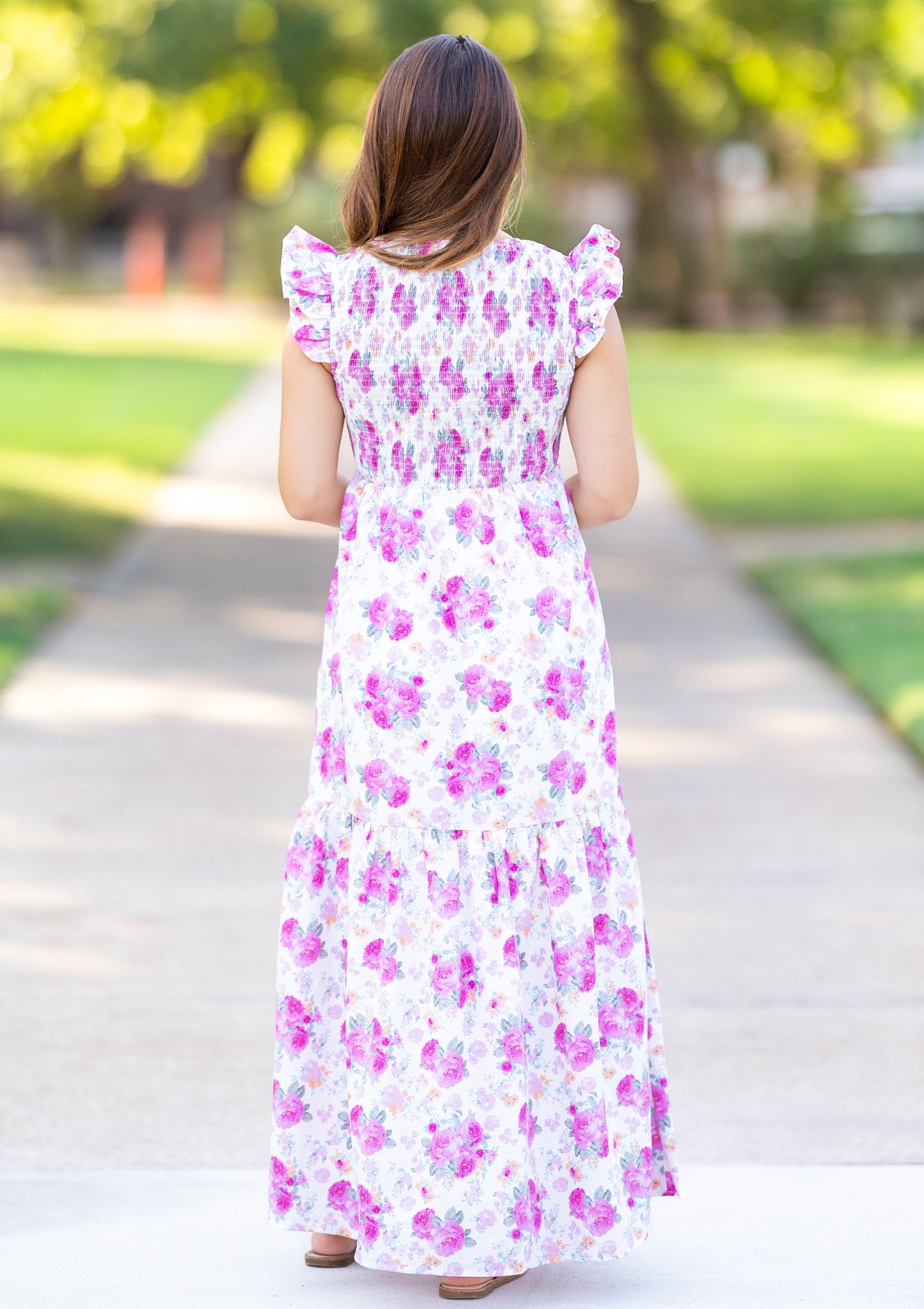 Sara Floral Smocked Maxi Dress
