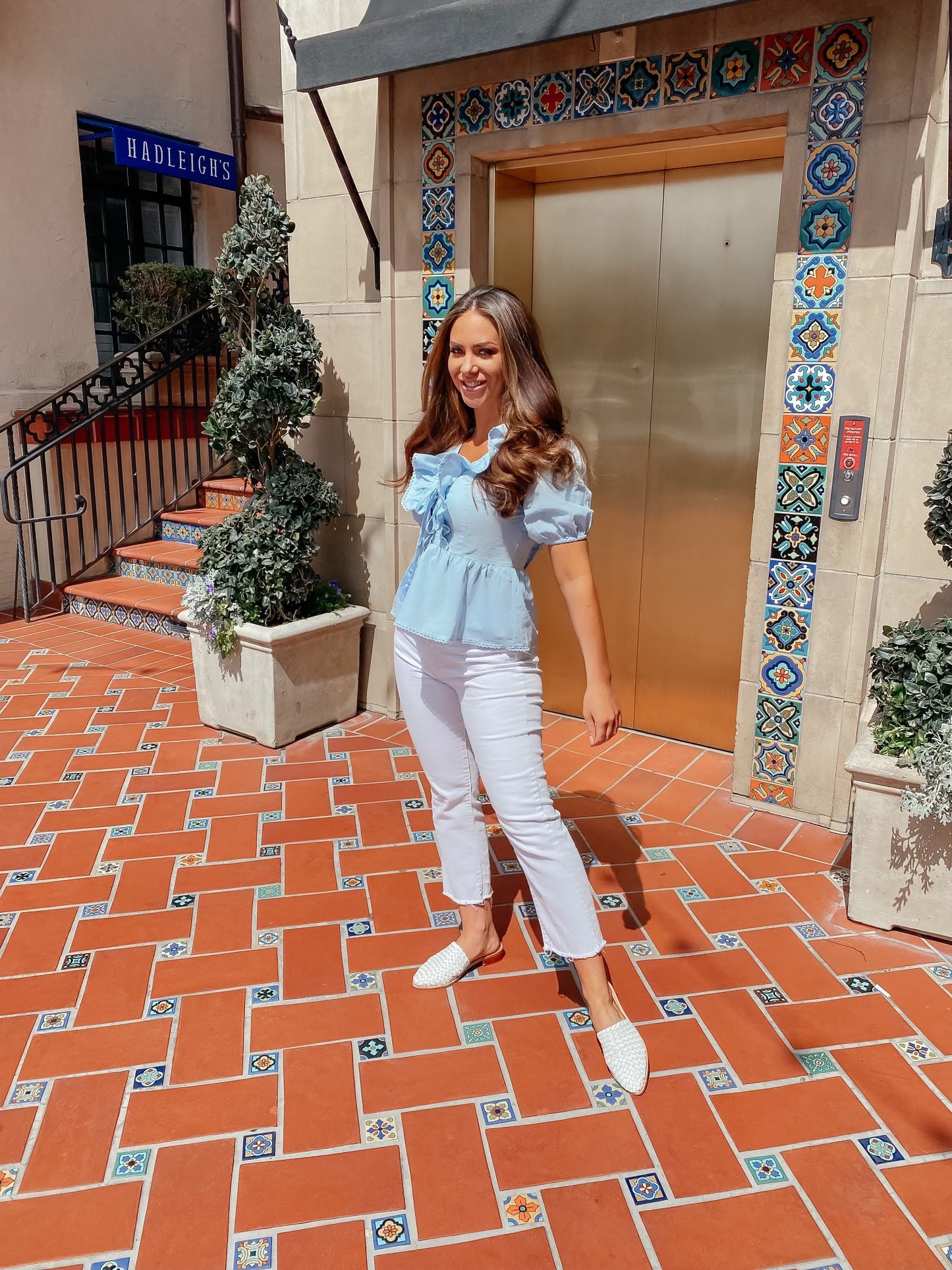 All the Frills for Whit Blouse