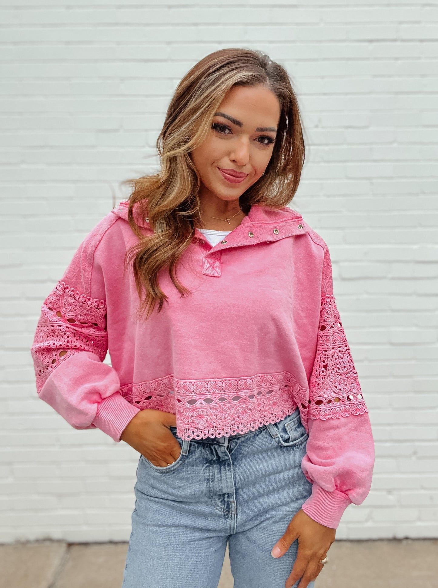 Viva Magenta Crochet Top