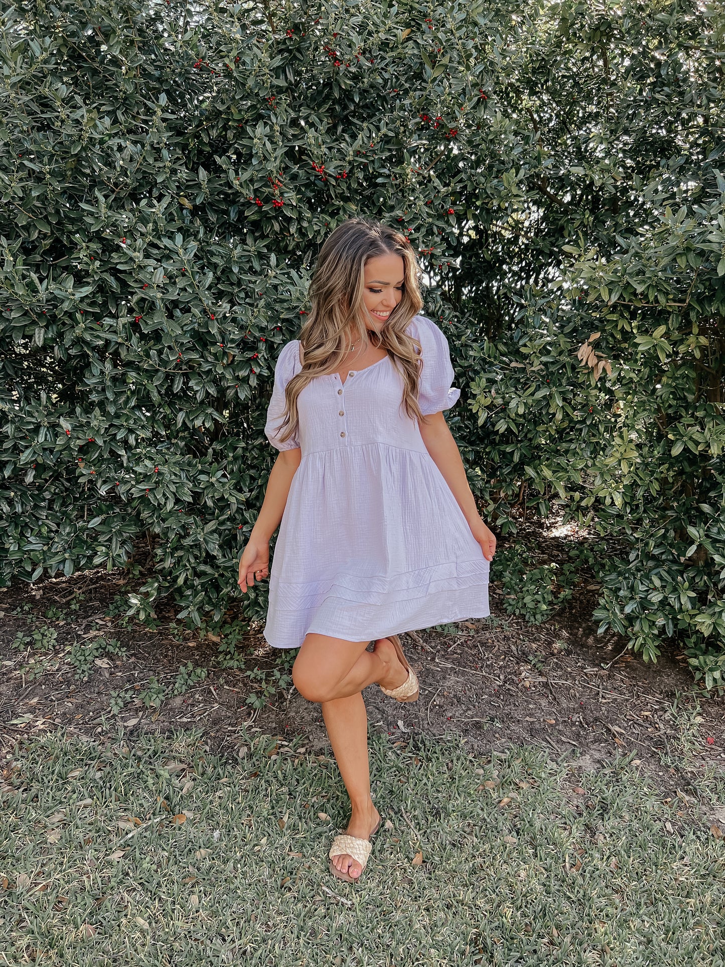 Lily and Lilac Button Up Dress