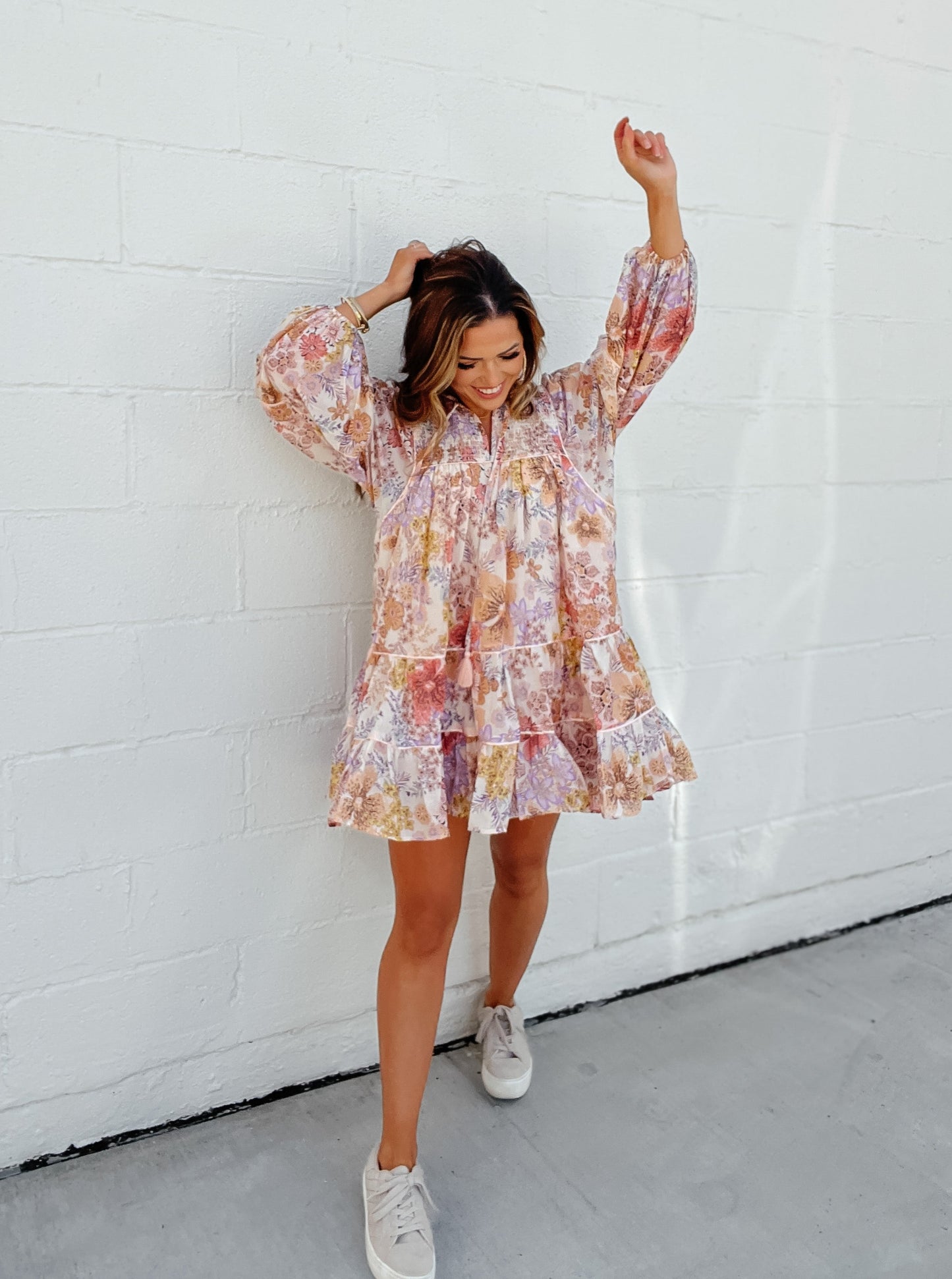 Briley Floral Tiered Dress