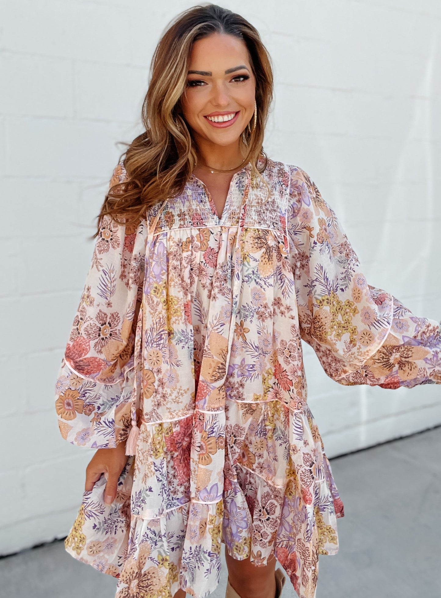 Briley Floral Tiered Dress