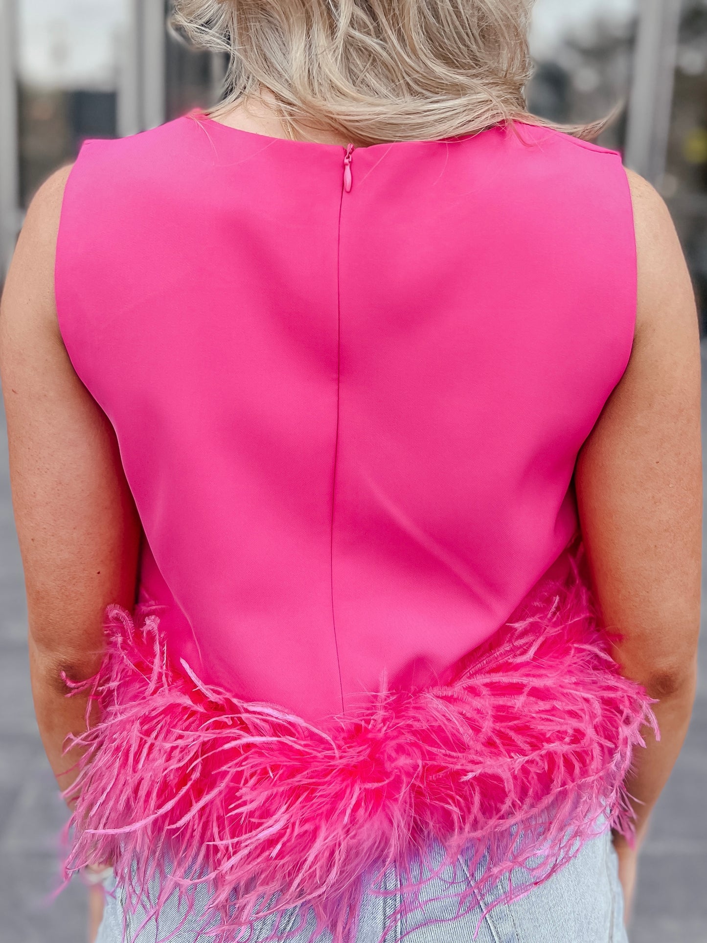 Frilled for Feathers Top