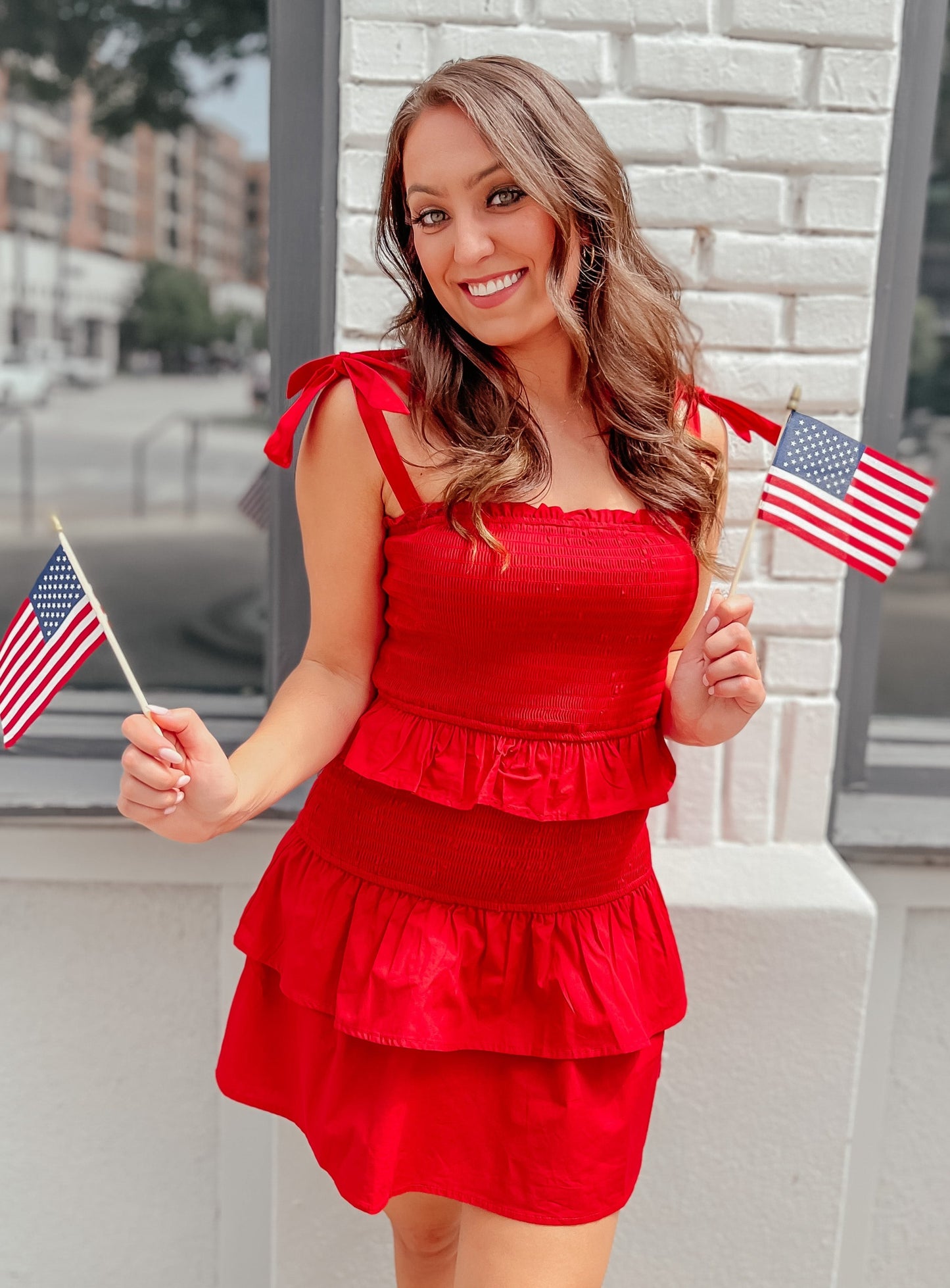 Hanna Firecracker Red Mini Dress