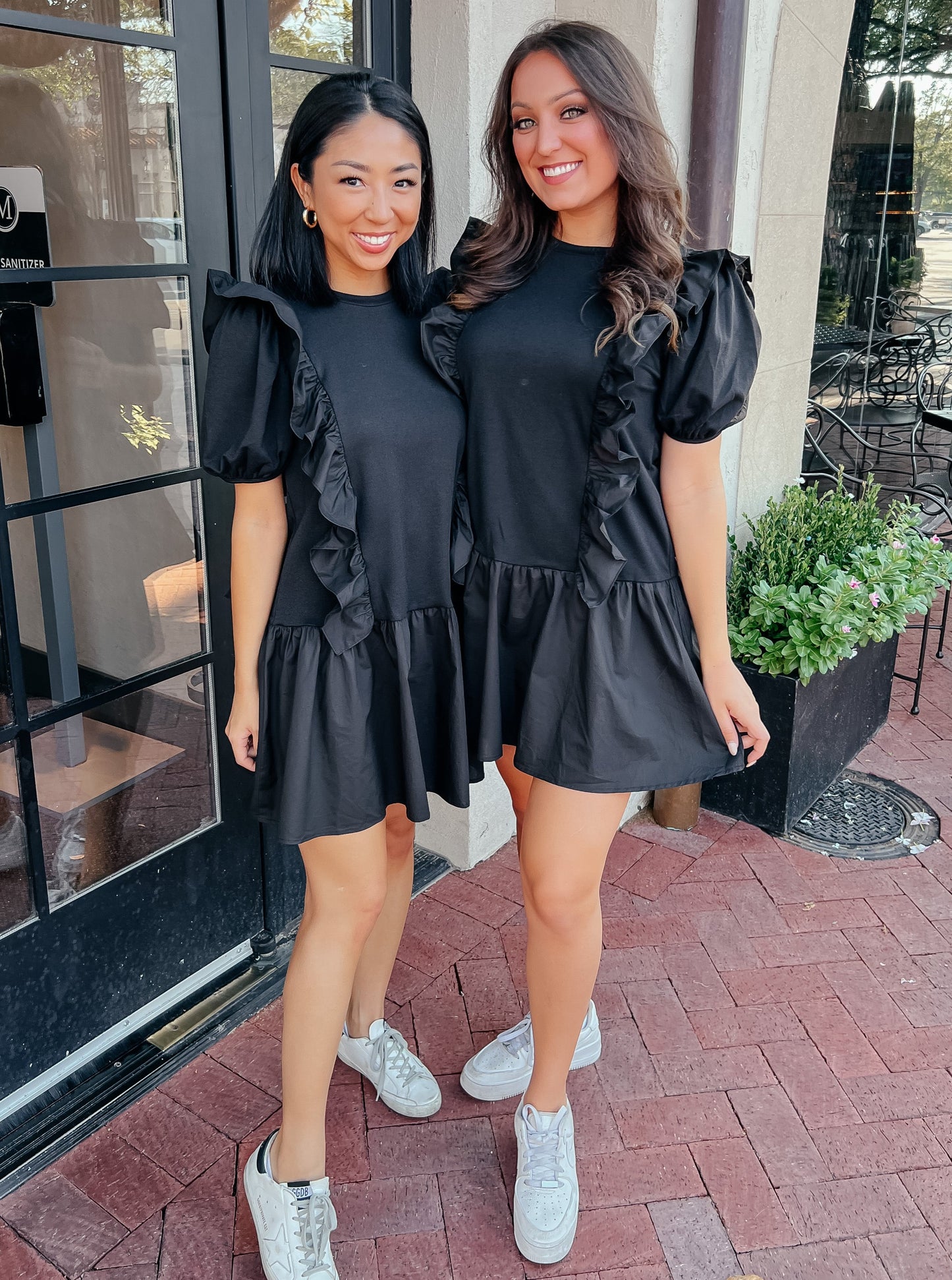 Hayley Black Ruffle Dress