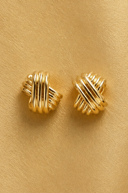 Allye Gold Knot Earrings