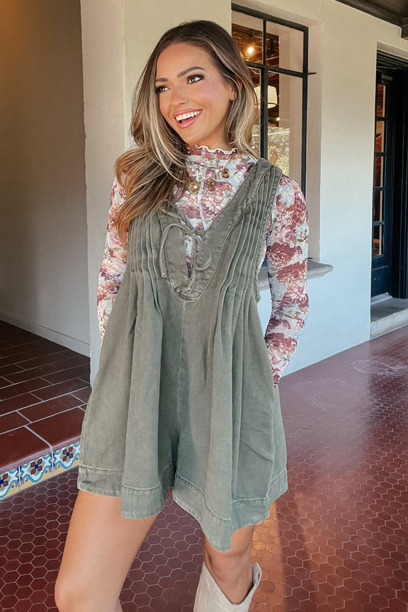 Maggie Linen Romper