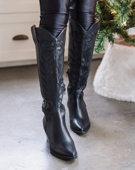 Black Western Cowgirl Boots