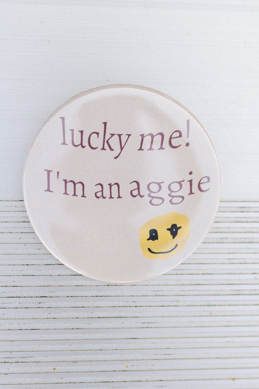 Luck Me Aggie Pin