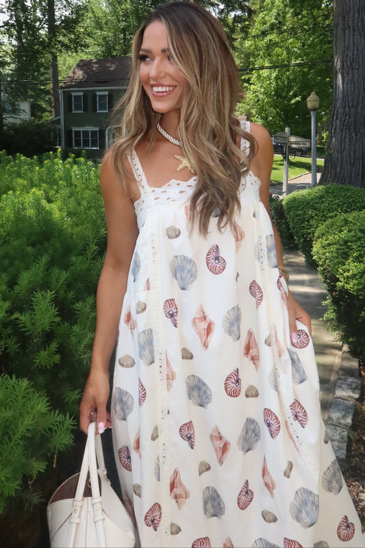 Kennedy Shell Print Maxi Dress