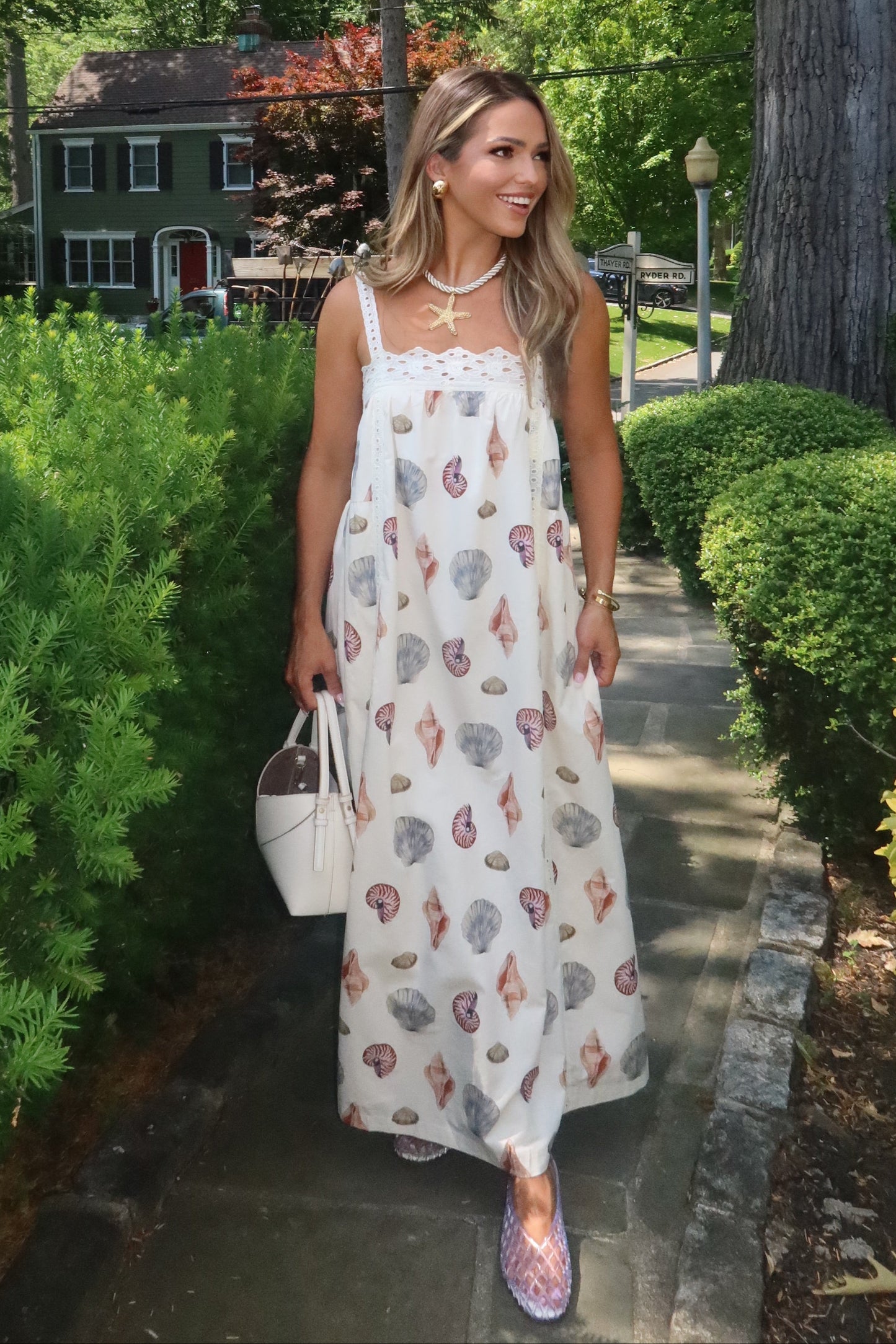 Kennedy Shell Print Maxi Dress