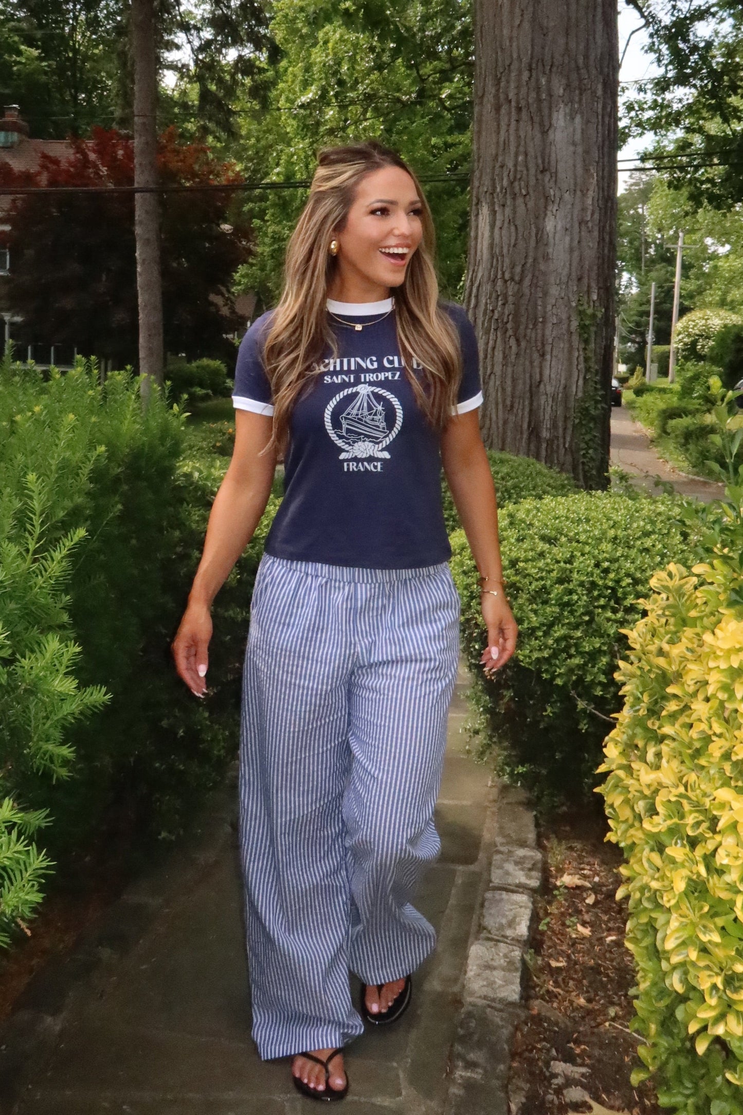 Quincy Yacht Navy Tee