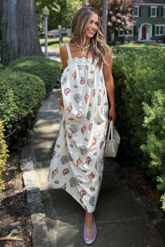 Kennedy Shell Print Maxi Dress