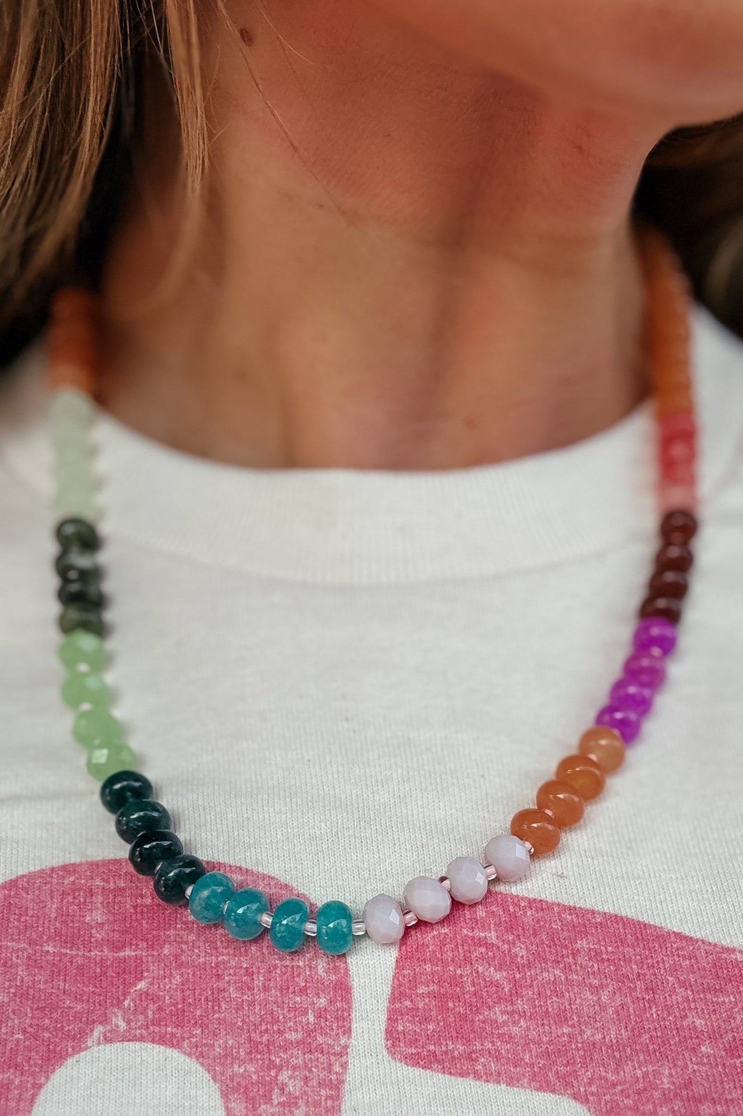 Multi-Color Beaded Necklace