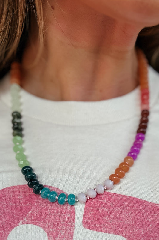 Multi-Color Beaded Necklace