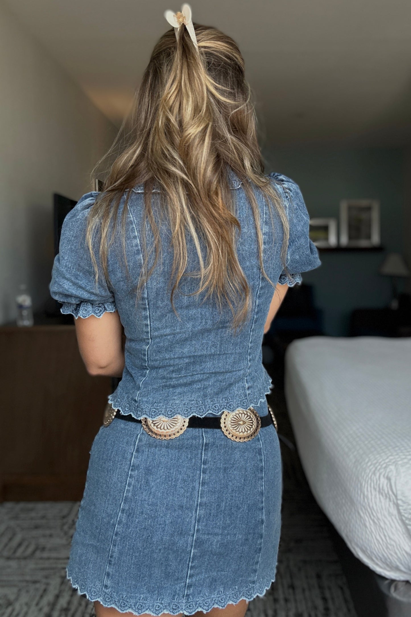 Black and Gold Western Belt