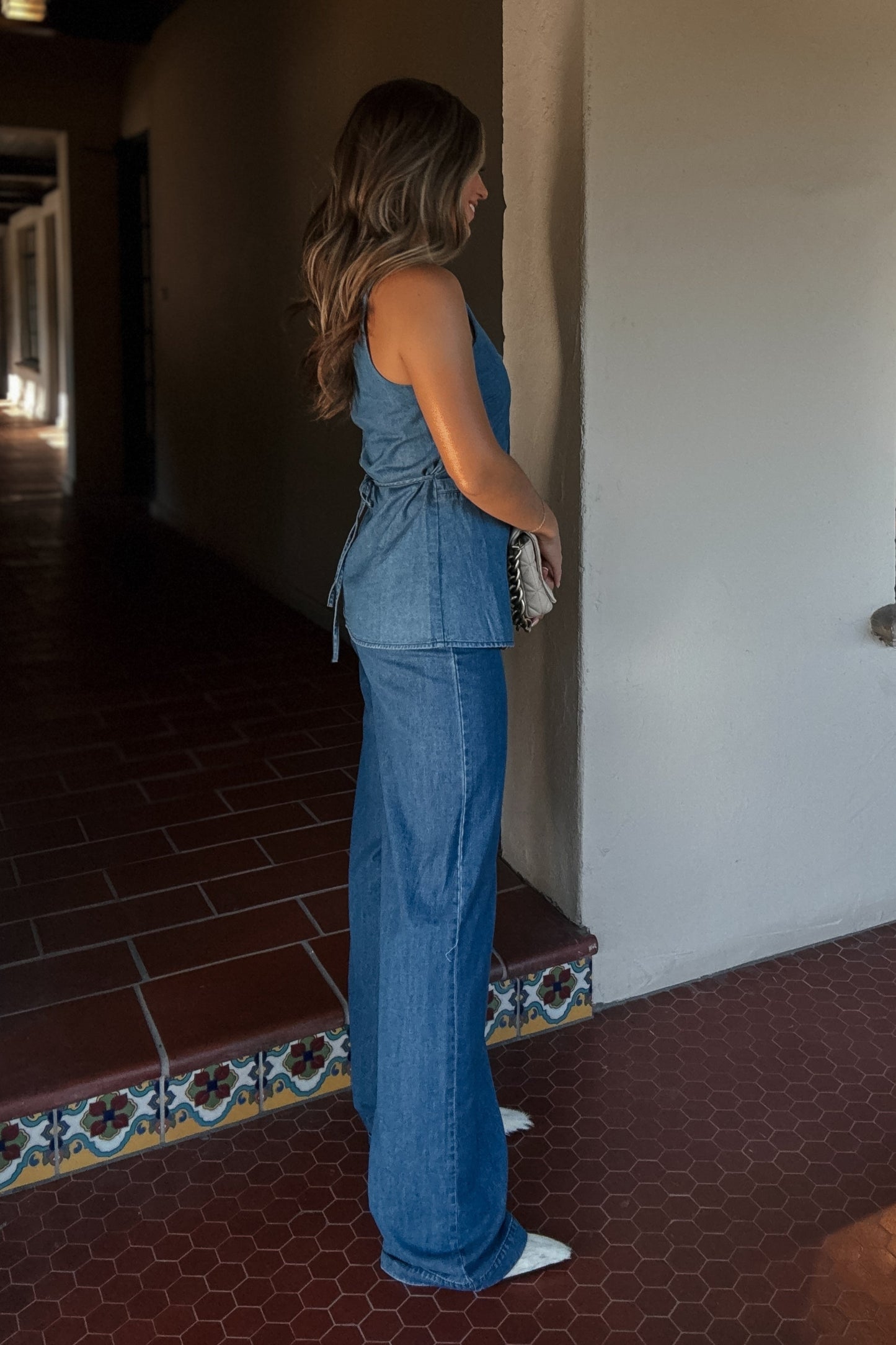 William Denim High-Waisted Pants