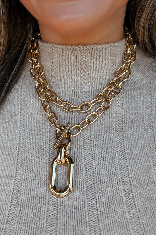 Whitney Gold Chain Layered Necklace