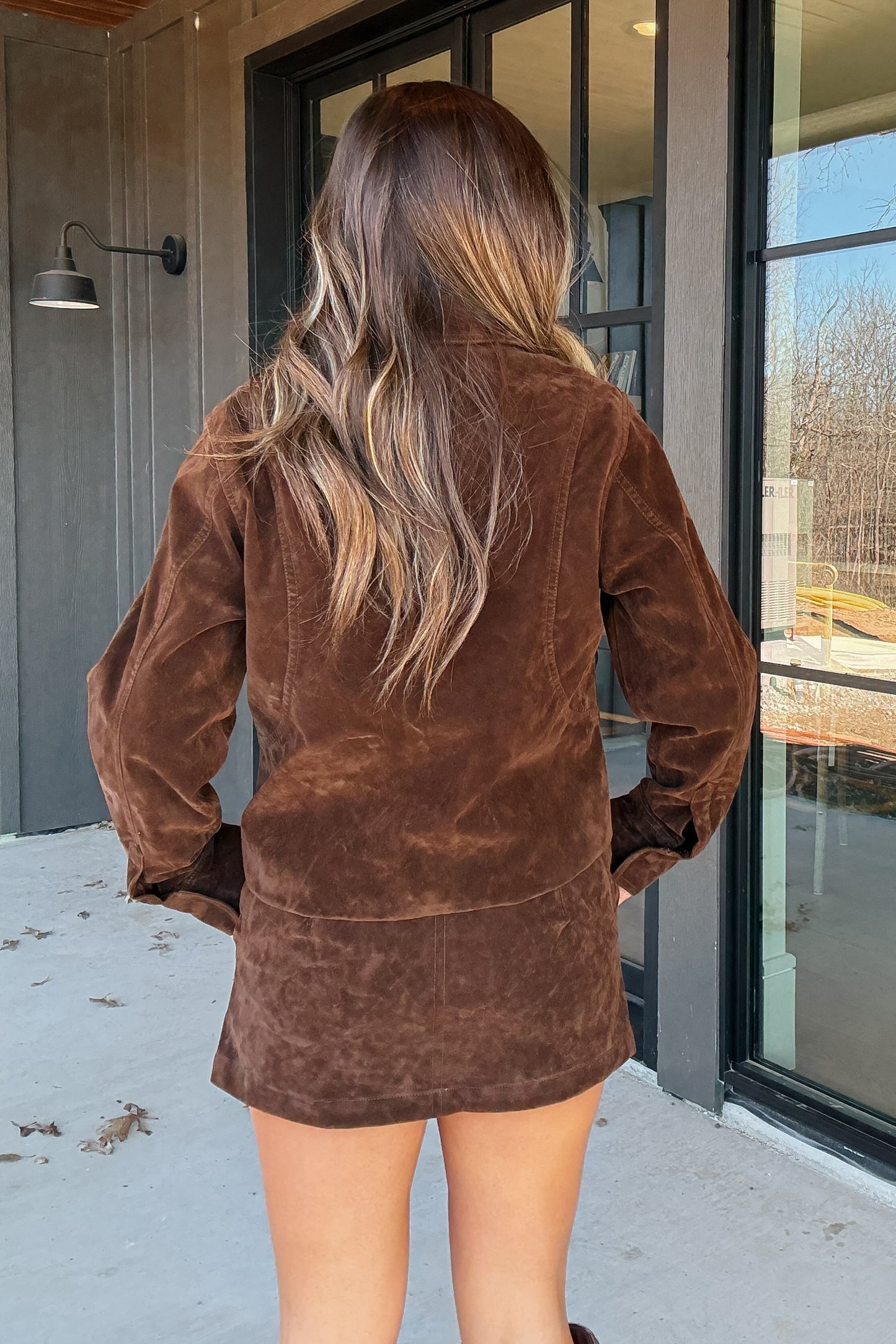 Cheyenne Brown Suede Jacket