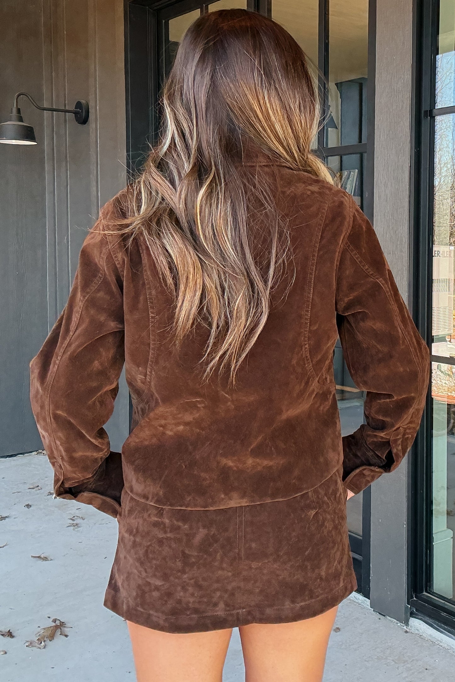 Cheyenne Brown Suede Skirt